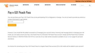 Pay n GO! Peach Pass – Peach Pass