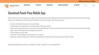 Download Peach Pass Mobile App – Peach Pass