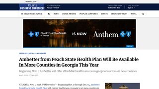 Ambetter from Peach State Health Plan Will Be Available In More ...