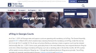 eFiling in Georgia Courts - State Bar Of Georgia