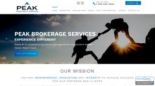 Peak Brokerage Services, LLC – P: (855) 949-PEAK