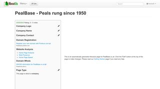 PealBase - Peals rung since 1950 - AboutUs