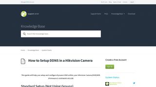 How to Setup DDNS in a Hikvision Camera | Support | No-IP ...