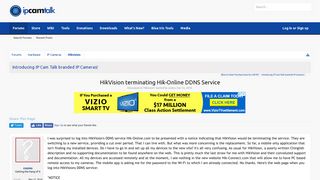 HikVision terminating Hik-Online DDNS Service | IP Cam Talk