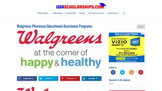 Walgreens Pharmacy Educational Assistance Programs - 2018-2019 ...