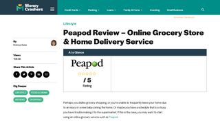 Peapod Review - Online Grocery Store & Home Delivery Service