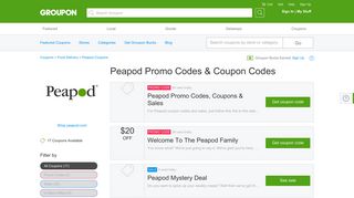 Peapod Coupons, Promo Codes & Deals 2019 - Groupon