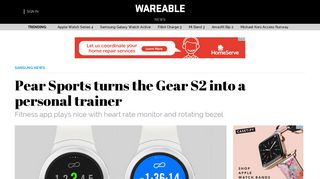 Pear Sports turns the Gear S2 into a personal trainer - Wareable