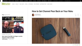 How to Get Channel Pear Back on Your Roku - Lifehacker
