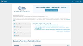 Pearl Harbor Federal Credit Union: Login, Bill Pay, Customer Service ...