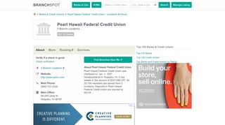 Pearl Hawaii Federal Credit Union - Branchspot
