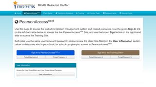 MCAS | PearsonAccess next