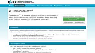 PARCC | PearsonAccess Next