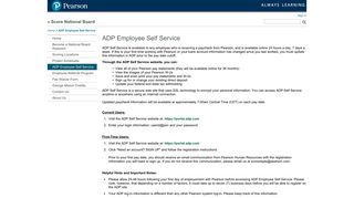 ADP Employee Self Service - Become a National Board Assessor