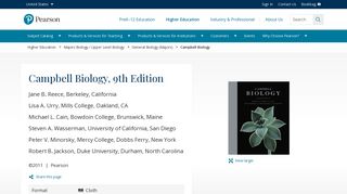 Campbell Biology, 9th Edition - Pearson