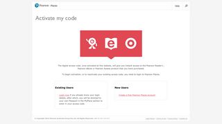 Activate my code - Pearson Places
