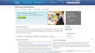 Exams - Training & Certifications - Cisco