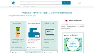 Pearson K12 Curriculum Support