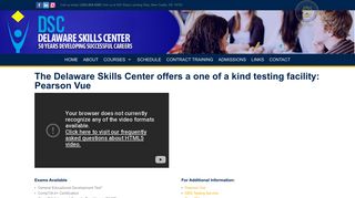 Pearson Vue - Delaware Skills Center
