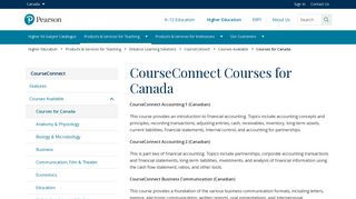 CourseConnect Courses for Canada | Pearson