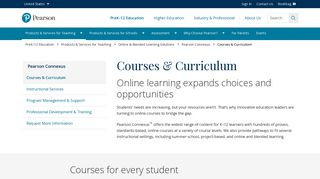 Online Learning Courses | Curriculum | Pearson Connexus