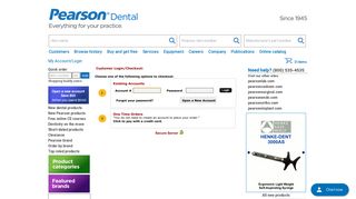 Shopping Cart Login | Pearson Dental Supplies