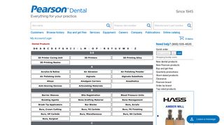 Dental Product Categories | Pearson Dental Supplies