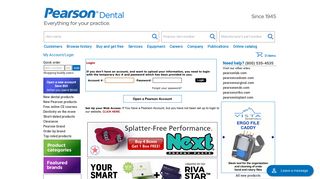 Pearson Dental, Customer Login - Pearson Dental Supply