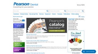 Request our Catalog | Pearson Dental Supplies