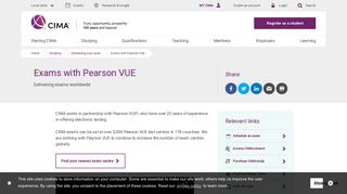 CIMA - Exams with Pearson VUE