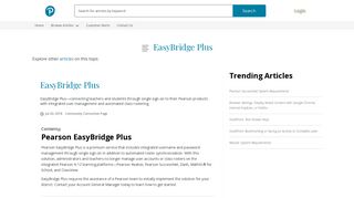 EasyBridge Plus - Technical Support