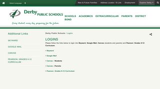 Logins - Derby Public Schools