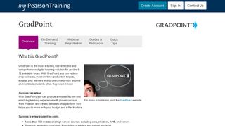 GradPoint - Overview | MPT | My Pearson Training | Pearson