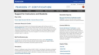 Support: Instructors and Students (Academic Channel) | Pearson IT ...