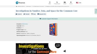 Math Programs | Pearson | Investigations in Number, Data, and Space ...