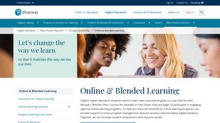 Online & Blended Learning in Higher Education | Pearson
