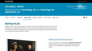 MyPsychLab | Ciccarelli & White | MyPsychLab for Psychology | Pearson