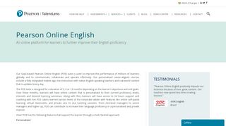 Pearson Online English - Pearson TalentLens