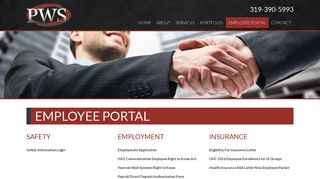 Employee Portal | Login | Pearson Wall Systems, Inc. : Pearson Wall