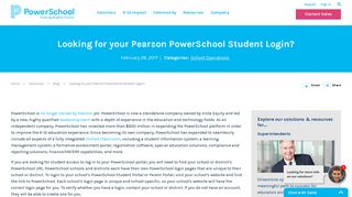 Are you looking for your Pearson PowerSchool student login?