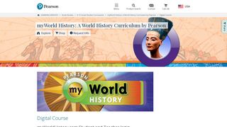 Social Studies Programs | Pearson | myWorld History: A World History ...