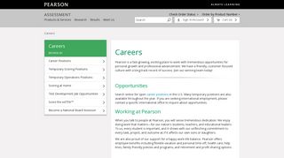 Careers - Pearson Assessments