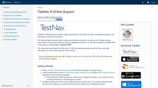 TestNav 8 Online Support - TestNav 8 - Pearson Assessment Support