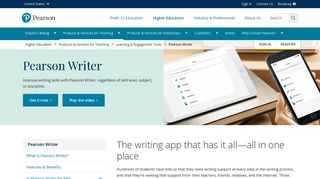 Pearson Writer | Writing app with complete support