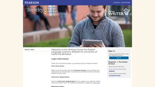 University of California Berkeley | Pearson Learning Solutions