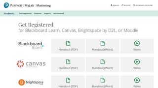 Register for MyLab & Mastering for Blackboard Learn, Canvas ...