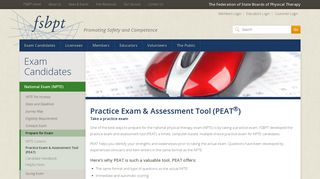 Practice Exam & Assessment Tool (PEAT) | FSBPT