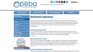 SC PEBA | Retirement Awareness