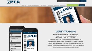 Verify Training | PEC Safety app |