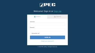 PEC Safety | Log In